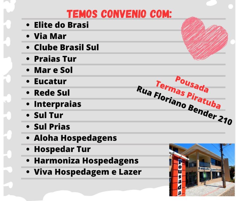 Pousada Termas Piratuba Exterior foto